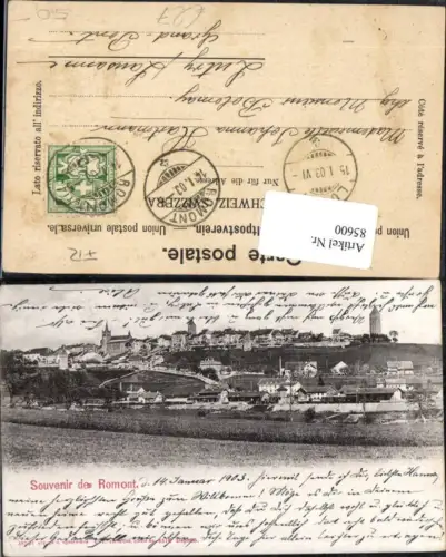 85600,Souvenir de Romont Totale Kt Freiburg Fribourg