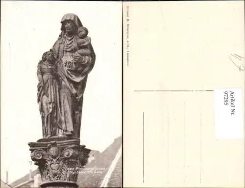 97295,Fontaine Ste. Anne Kt. Freiburg Denkmal