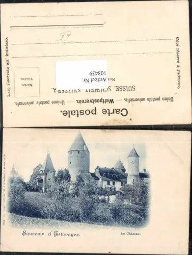 108439,Souvenir de Estavayer Schloss Kt. Fribourg Freiburg