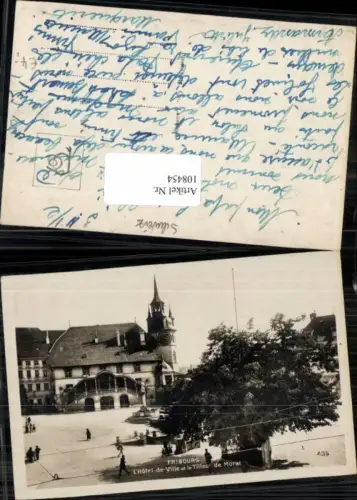 108454,Fribourg Freiburg Hotel de Ville et le Tilleu de Morat