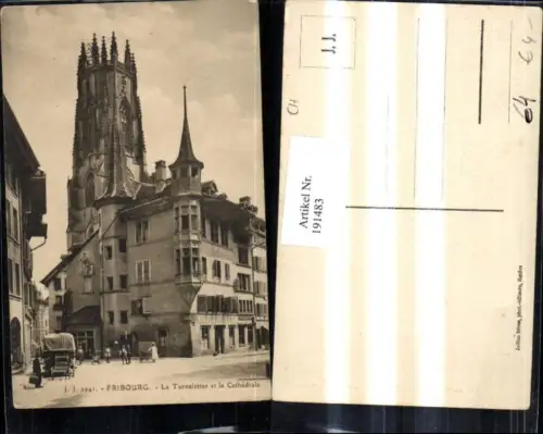 191483,Fribourg La Tornalettaz et la Cathedrale Kirche Kt Freiburg
