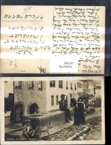 207502,Gruyeres les anciennes mesures Detailansicht Kt Freiburg