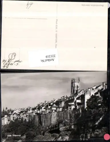 221219,Fribourg Freiburg Teilansicht