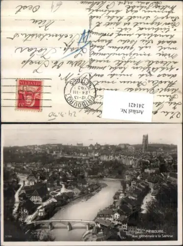 241421,Fribourg Freiburg Totale m. Fluss