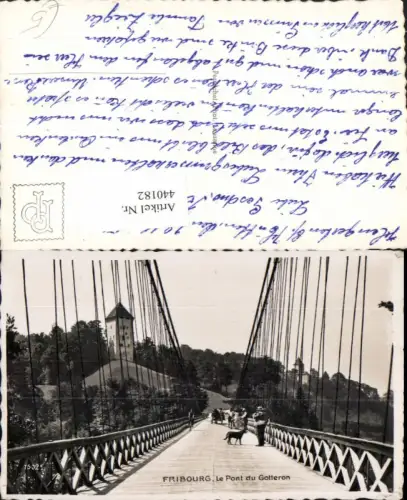 440182,Fribourg Freiburg Pont du Gotteron Brücke