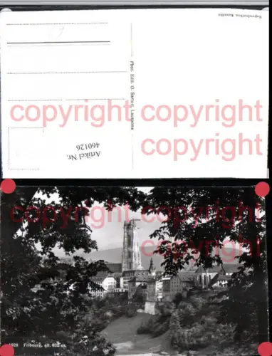 460126,Fribourg Freiburg Teilansicht Kirche Bau Turm