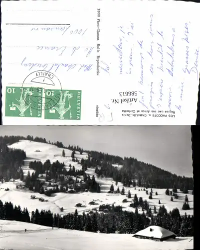 586613,Les Paccots s. Chatel-St-Denis Winter Switzerland