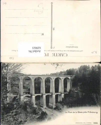 620021,Le Pont de la Glane pres Fribourg Freiburg Viadukt Villars-sur-Glane
