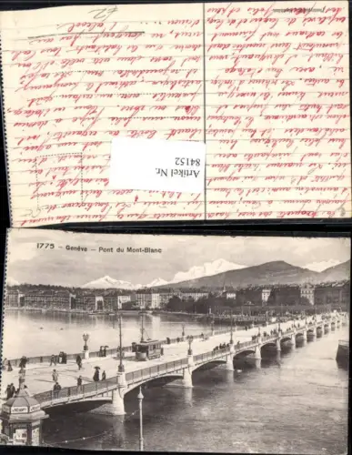 84152,Geneve Genf Pont du Mont Blanc Detailansicht Kt Genf