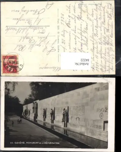 84222,Geneve Genf Monument de la Reformation Kt Genf