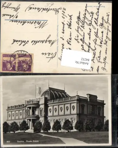 84232,Geneve Genf Musee Ariana Detailansicht Kt Genf