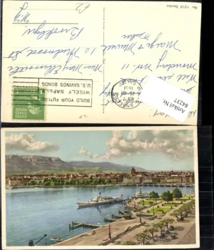 84237,Foto AK Geneve Genf Dampfer Schiff Kt Genf