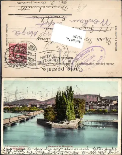 84238,Geneve Genf et le Mont Blanc Kt Genf