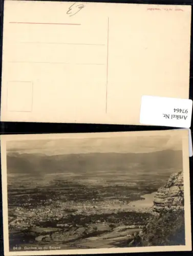 97464,Geneve vu du Saléve Kt. Genf