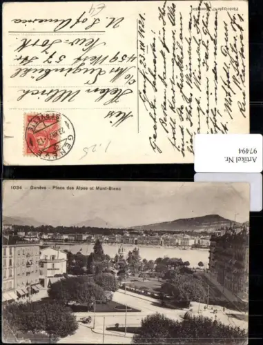 97494,Geneve Place des Alpes et Mont Blanc Kt. Genf