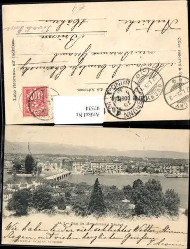 97534,Geneve Quai du Mont Blanc Kt. Genf