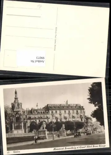 99073,Genf Geneve Monument Brunschwig Grand Hotel Beau Rivage