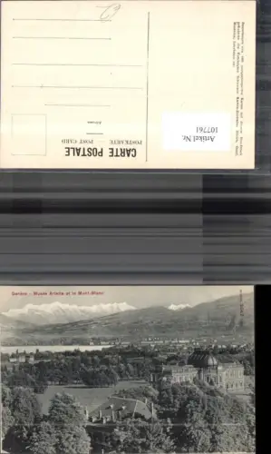 107761,Geneve Musee Ariana et le Mont Blanc Kanton Genf
