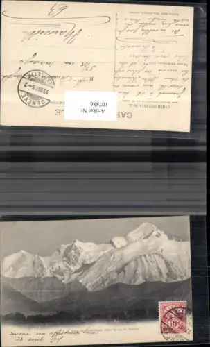 107886,Le Mont Blanc 1905 Kanton Genf