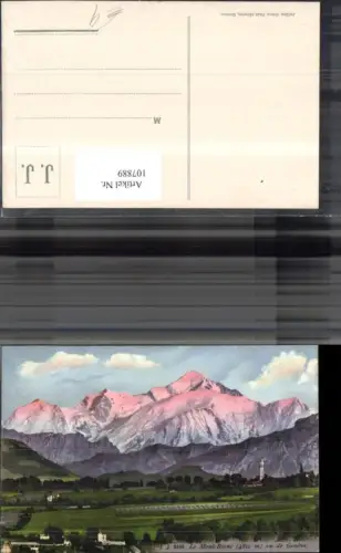 107889,Le Mont Blanc vu de Geneve Kanton Genf