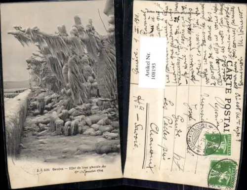 108193,Geneve Effet de bise glaciale 1905 Kanton Genf