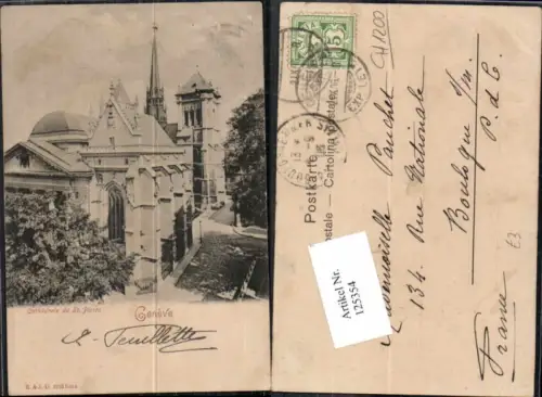 125354,Kanton Genf Geneve Stadt Cathedrale St Pierre 1900Kirche