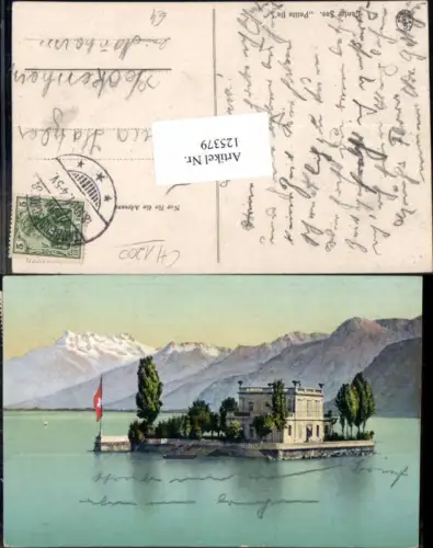 125379,Kanton Genf Geneve Stadt Genfersee Petite Ile 1907