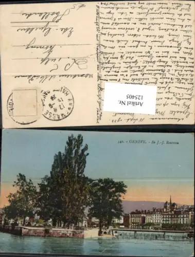 125405,Kanton Genf Geneve Stadt Ile JJ Rousseau