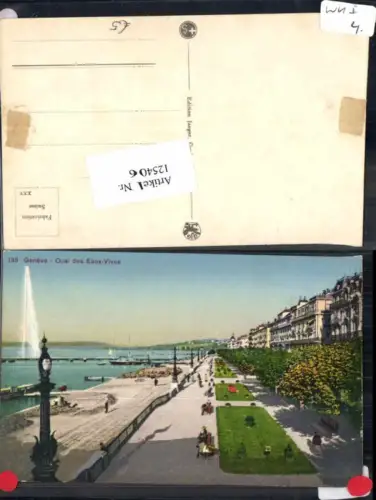 125406,Kanton Genf Geneve Stadt Quai des Waux Vives Strandpartie Hotel