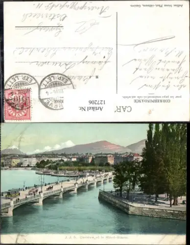 127206,Genf Geneve et le Mont Blanc 1906