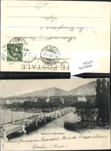 127226,Genf Geneve et le Mont Blanc 1902