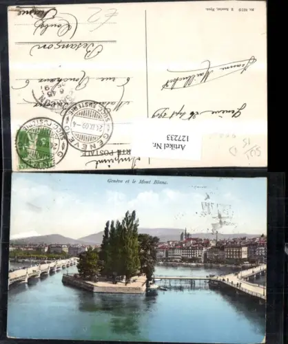 127233,Genf Geneve et le Mont Blanc 1909