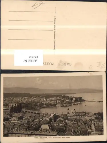 127234,Genf Geneve Vue d ensemble de la Rade