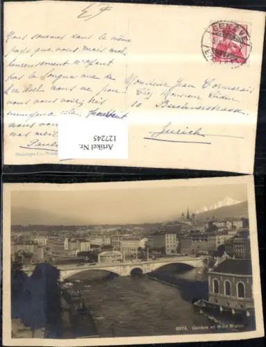 127245,Genf Geneve et Mont Blanc 1911
