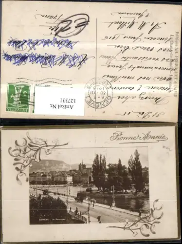 127331,Genf Geneve PassepartoutAk Ile Rousseau 1915