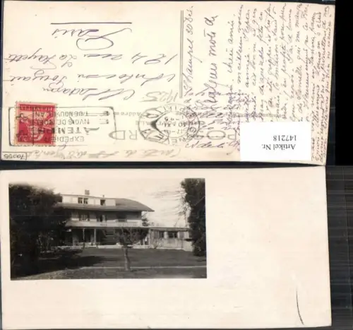 147218,Champel bei Genf Geneve 1920 Hausansicht