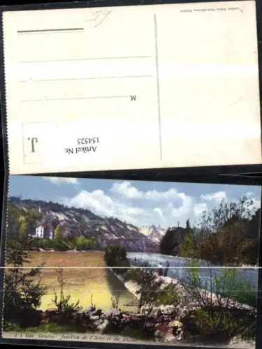 154525,Genf Geneve Jonction de l Arve et du Rhone Kt Genf