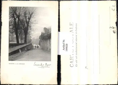 199820,Geneve Genf La Treille Straßenansicht Partie