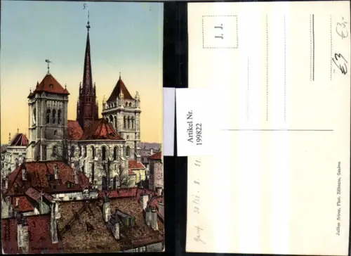 199822,Geneve Genf Les Tours de St. Pierre Kirche