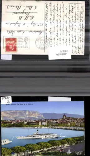 207536,Geneve Genf Teilansicht La Rade et le Saleve Dampfer „Savois“