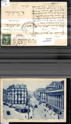 207540,Geneve Genf Rue du Mont-Blanc La Poste Straßenansicht