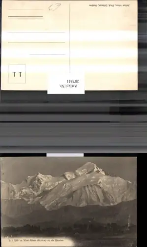 207541,Le Mont-Blanc vu de Geneve Genf