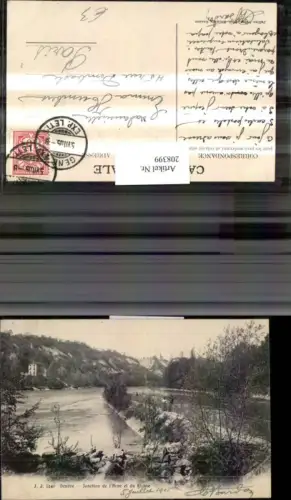 208399,Geneve Genf Jonction de l'Arve et du Rhone Partie