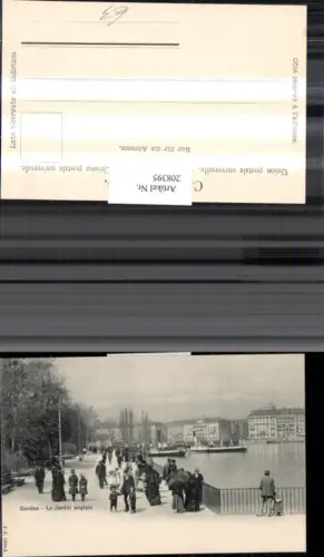 208395,Geneve Genf Le Jardin anglais Straßenansicht Dampfer