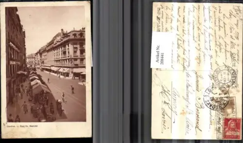 208441,Geneve Genf Rue du Marche Straßenansicht Markt Geschäfte