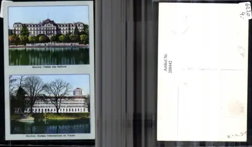 208442,Geneve Genf Palais des Nations Bureau International du Travail Mehrbildkarte