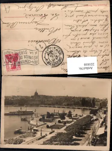 221810,Geneve Genf Teilansicht Ville et rade