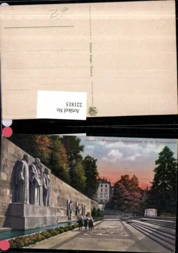 221815,Geneve Genf Monument International de la Reformation