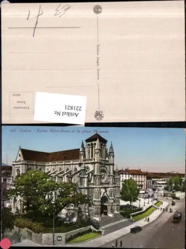 221821,Geneve Genf Eglise Notre-Dame et la place Cornavin Kirche