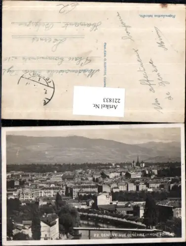 221833,Geneve Genf Totale et Mont Voirons